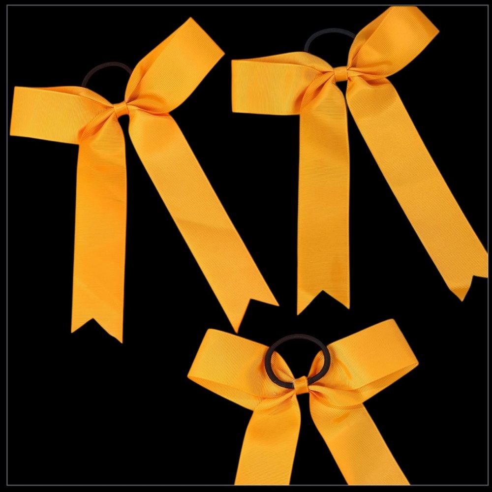 Gold Hair Bows